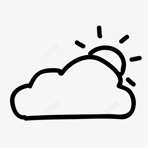 半晴云户外svg_新图网 https://ixintu.com 半晴 户外 天空 天气