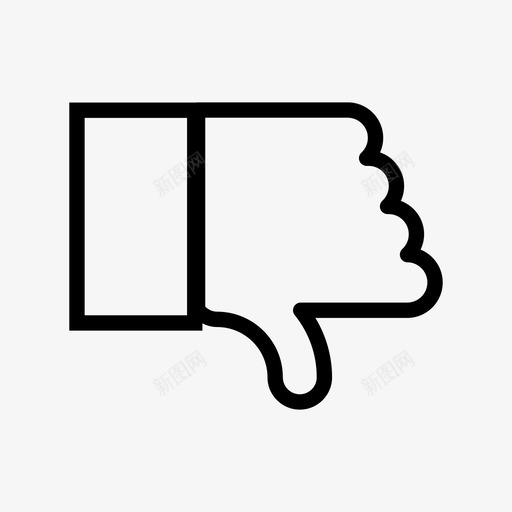 拇指朝下讨厌向下投票svg_新图网 https://ixintu.com 拇指 朝下 讨厌 向下 投票 脸谱 下手