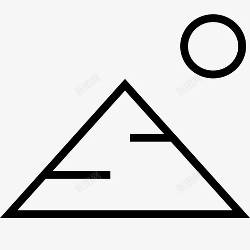 金字塔户外阳光svg_新图网 https://ixintu.com 旅游度假 金字塔 户外 阳光 大纲