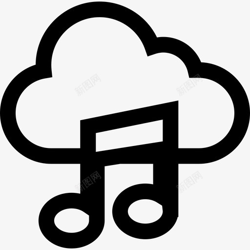 云音乐保存在线svg_新图网 https://ixintu.com 音乐 笔记 保存 在线 下载 活动 上传 粗体