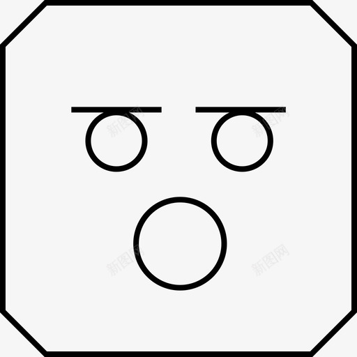 震惊惊讶启示svg_新图网 https://ixintu.com 表情 震惊 惊讶 启示 情绪 干扰 打击 化身 心烦 脸光