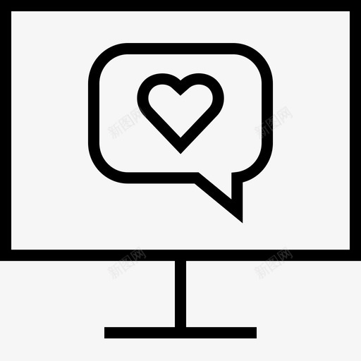 社交短信聊天在线svg_新图网 https://ixintu.com 短信 社交 聊天 在线 监控 爱情 心脏 电脑 通讯 泡泡 信条