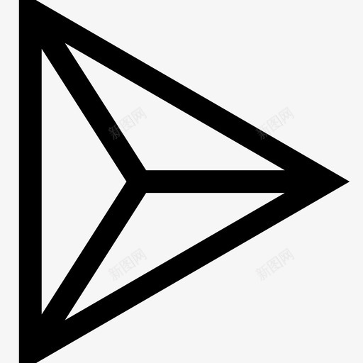 抽象三角形抽象2粗体svg_新图网 https://ixintu.com 抽象 三角形 粗体