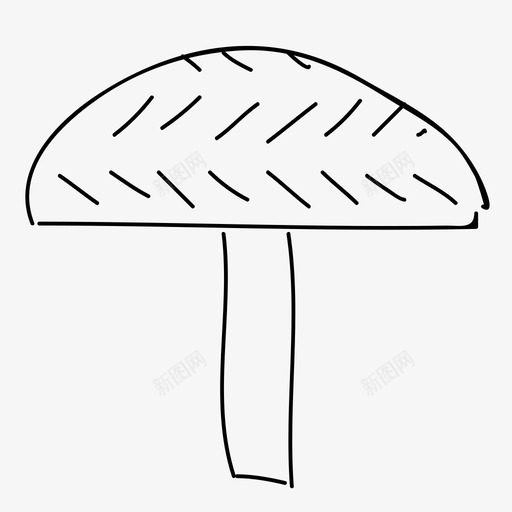 雨伞树手绘树叶svg_新图网 https://ixintu.com 雨伞 手绘 树叶 大自然 植物 森林