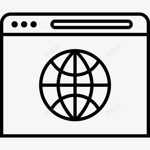 互联网广域网网页浏览器svg_新图网 https://ixintu.com 网页 网页浏览 浏览器 搜索引擎 优化 互联网 广域网 在线 信息高速公路 世界