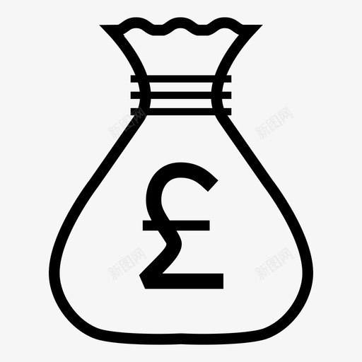 英镑一袋钱银行svg_新图网 https://ixintu.com 银行 英镑 一袋 钱银行 现金 英国