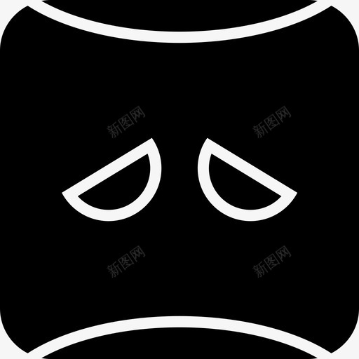 悲伤化身表情svg_新图网 https://ixintu.com 表情 悲伤 化身 脸模 字形