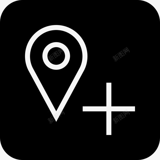 地图销添加新位置新目的地svg_新图网 https://ixintu.com 添加 地图 位置 目的地 新位置 查找 方向 地址 导航 字形