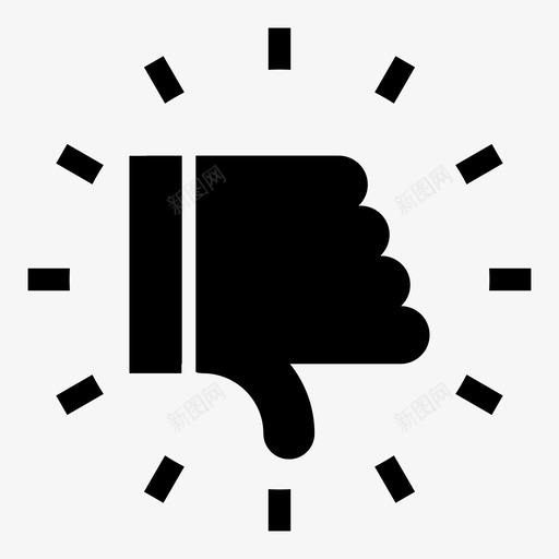 拇指朝下讨厌向下投票svg_新图网 https://ixintu.com 拇指 朝下 讨厌 向下 投票 脸谱 下手