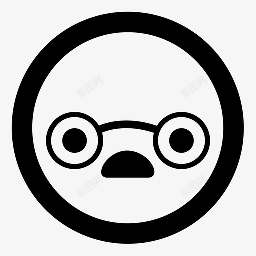 眼镜悲伤明亮睿智的脸突出的表情svg_新图网 https://ixintu.com 眼镜 悲伤 突出 表情 明亮 睿智 惊讶 震惊 情绪 符号 大眼睛
