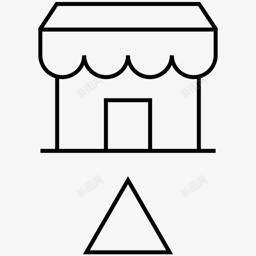商店向上购物svg_新图网 https://ixintu.com 商店 购物 向上 认真 简历 开放 在线 电子商务 占星术 观点