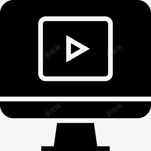 视频数据信息图形svg_新图网 https://ixintu.com 信息 图形 视频 数据 显示器 字形