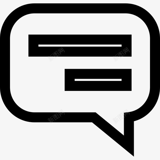 聊天信息文字短信息svg_新图网 https://ixintu.com 聊天 信息 短信 文字 帖子 对话 泡泡 注意 粗体