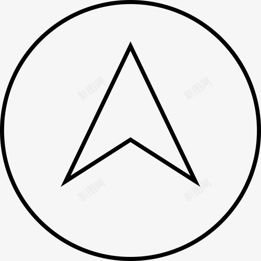 向上箭头显示件指针svg_新图网 https://ixintu.com 箭头 向上 显示 指针 指示器 跟随 绘图 方向 头灯