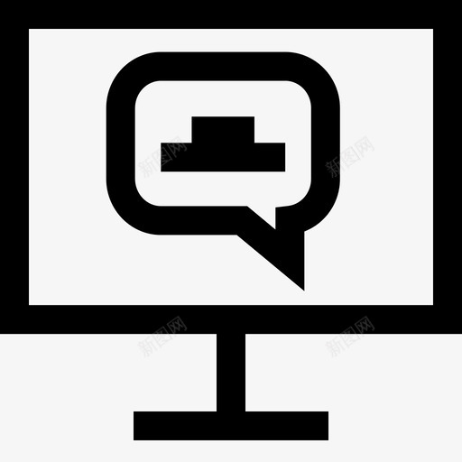 社交信息短信聊天svg_新图网 https://ixintu.com 社交 信息 短信 聊天 在线 显示器 朋友 对话 电脑 通信 泡泡