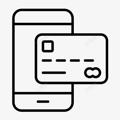 移动信用卡货币在线svg_新图网 https://ixintu.com 移动 信用卡 货币 在线支付 交易 支付 线路