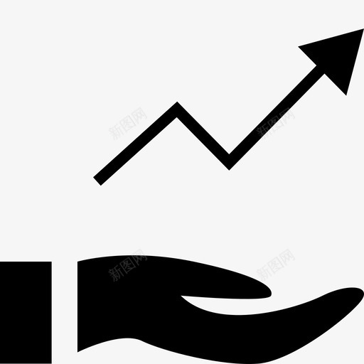 增加上升点svg_新图网 https://ixintu.com 上升 增加 更多 增长 箭头 分析 添加 财务 字形