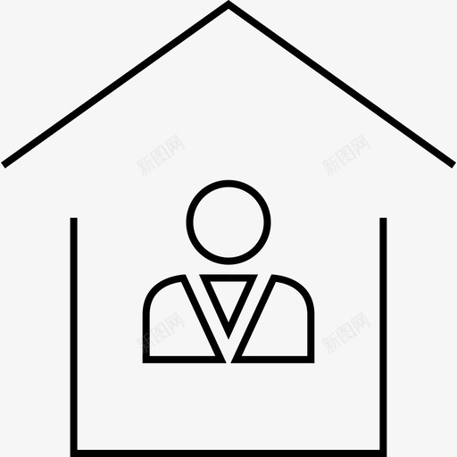 购房者房子住房svg_新图网 https://ixintu.com 购房者 房地产 房子 住房