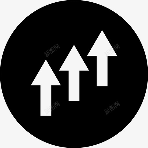 向上卖出指针svg_新图网 https://ixintu.com 向上 卖出 指针 不保 保持 金色 粗体 箭头 财务 字形