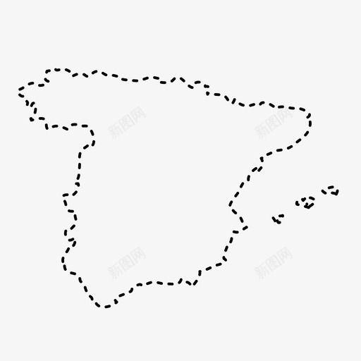 西班牙国家地理svg_新图网 https://ixintu.com 西班牙 国家 国家地理 地图