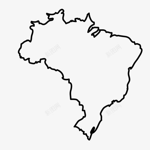 巴西国家地理svg_新图网 https://ixintu.com 巴西 国家 国家地理 地图