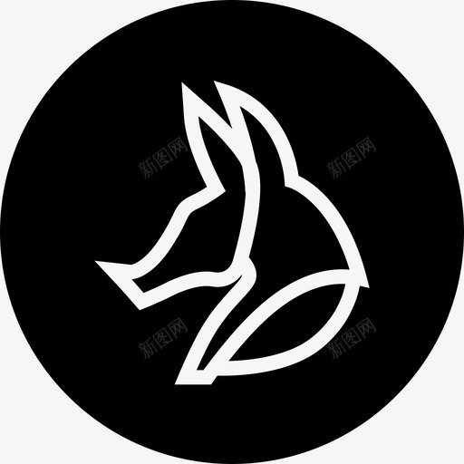 象形文字狗埃及文化svg_新图网 https://ixintu.com 埃及 文化 象形文字 语言 符号
