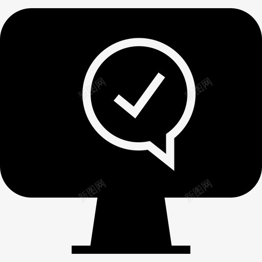 在线聊天信息pc显示器svg_新图网 https://ixintu.com 在线聊天 信息 显示器 文本 短信 字形