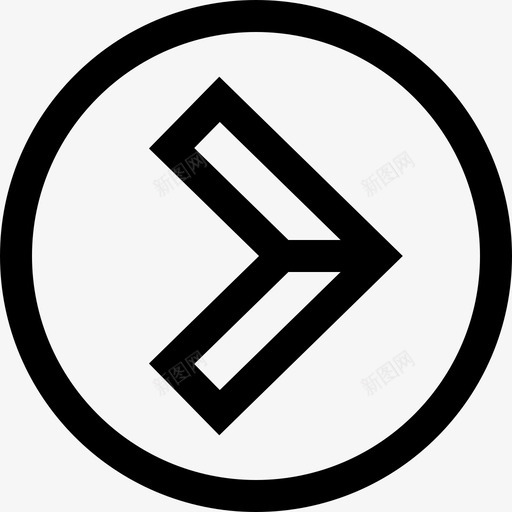 右箭头方向svg_新图网 https://ixintu.com 箭头 方向东 向东 指针 路线 旅行 指南 转弯 粗体