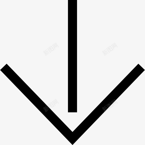 向下指针低svg_新图网 https://ixintu.com 下方 箭头 向下 指针 低下 下降 方向 减少 粗体