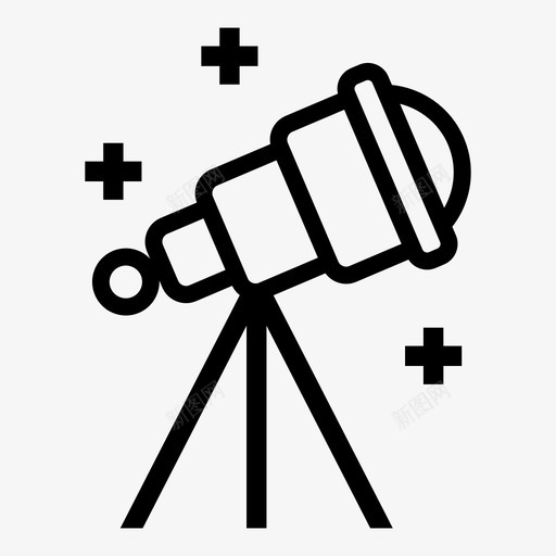 户外观星夜间露营望远镜svg_新图网 https://ixintu.com 户外 观星 夜间 露营 望远镜