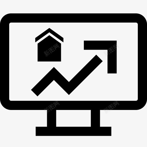 购房房子网上svg_新图网 https://ixintu.com 购房 房子 网上 搜索引擎 优化 箭头 房地产 大胆