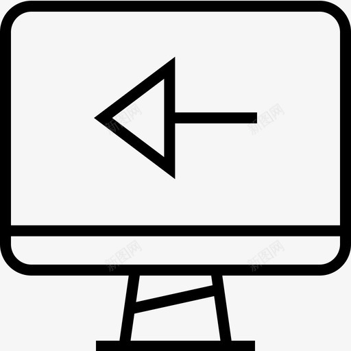 在线数据信息图形svg_新图网 https://ixintu.com 信息 图形 在线 数据 监视器 轮廓