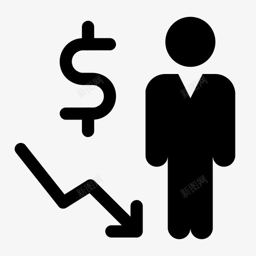 财务损失下跌财务svg_新图网 https://ixintu.com 财务 损失 下跌 金钱 个人 生意