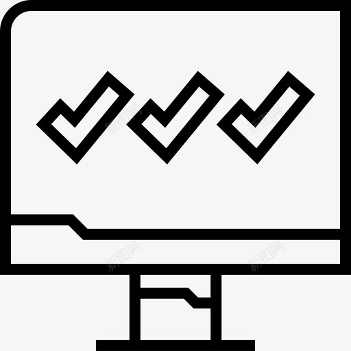 复选标记计算机显示器数据svg_新图网 https://ixintu.com 复选 标记 信息 图形 计算机 显示器 数据 网络 轮廓