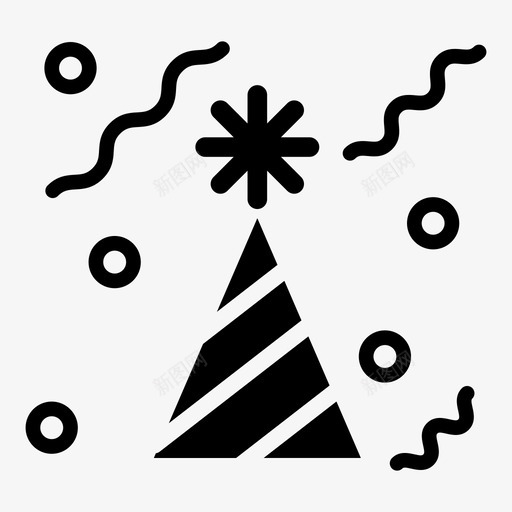 派对帽生日生日庆典svg_新图网 https://ixintu.com 派对 生日 庆典