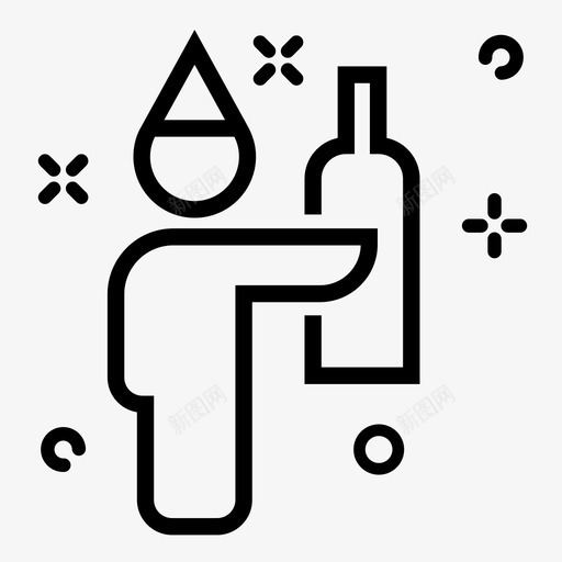 酒精庆祝饮酒svg_新图网 https://ixintu.com 聚会 酒精 庆祝 饮酒 帽人