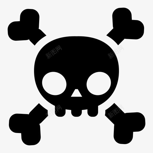 头骨骨头死了svg_新图网 https://ixintu.com 头骨 死了 骨头 骷髅