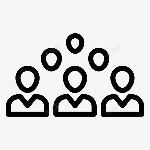 人社区员工svg_新图网 https://ixintu.com 人社 社区 员工 团体 团队
