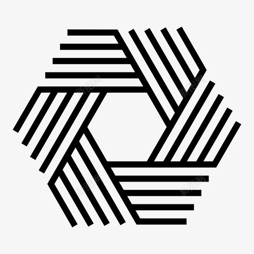 六边形抽象几何svg_新图网 https://ixintu.com 抽象 六边形 几何 线形 形状 对称