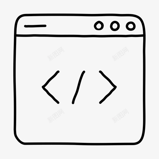 开发者界面编码交互svg_新图网 https://ixintu.com 开发者 界面 编码 交互 用户界面 网页 开发