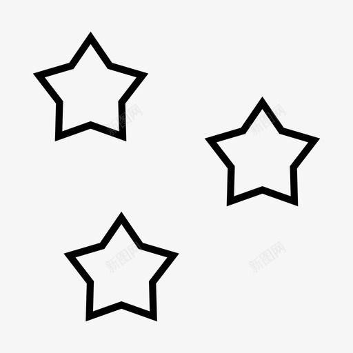 星星明亮庆祝svg_新图网 https://ixintu.com 星星 明亮 庆祝 金色 节日 派对