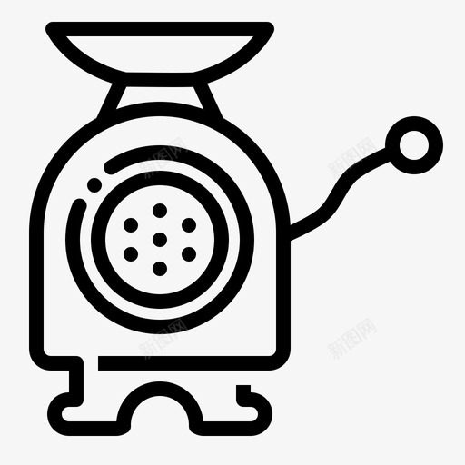 绞肉机电器厨房svg_新图网 https://ixintu.com 绞肉机 电器 厨房 家用电器 系列