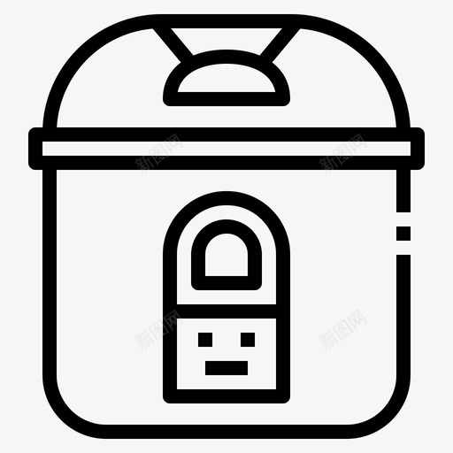 电饭煲家电厨房svg_新图网 https://ixintu.com 电饭煲 家电 厨房 蒸笼 家用电器