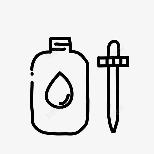 眼药水瓶子手绘svg_新图网 https://ixintu.com 眼药水 瓶子 手绘 药物 药房 制药