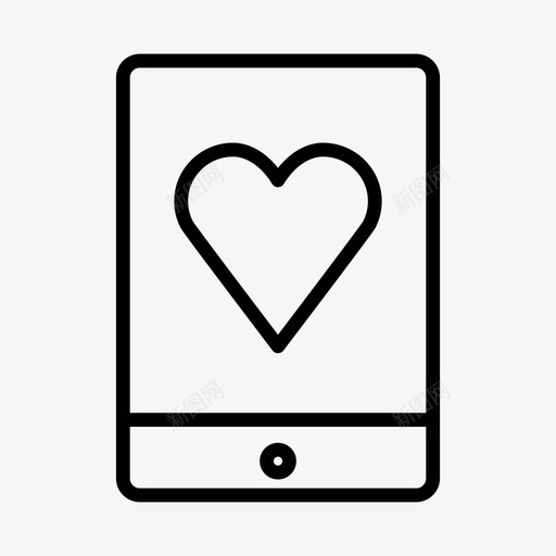 ipad心脏设备爱svg_新图网 https://ixintu.com 心脏 设备 屏幕