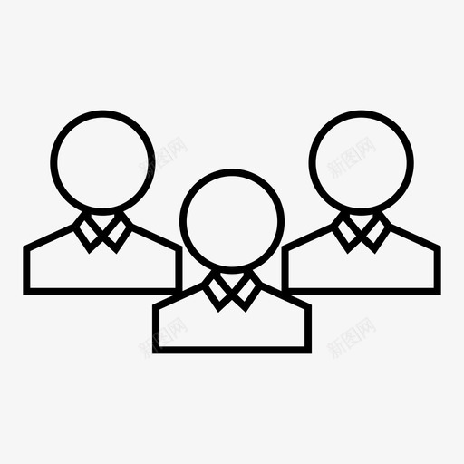业务团队团队人员svg_新图网 https://ixintu.com 团队 业务 人员 管理 组织 社会关系