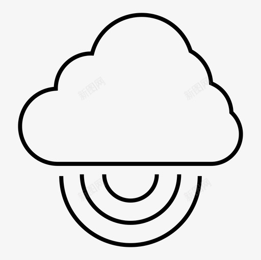 云计算云wifi互联网连接svg_新图网 https://ixintu.com 云计算 互联网 连接 网络技术 社交 网络