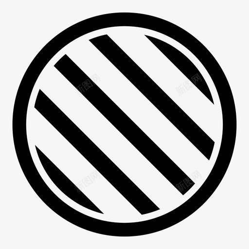 对角线条纹圆圈图标圆圈图标开始按钮svg_新图网 https://ixintu.com 圆圈 图标 对角线 条纹 开始 按钮