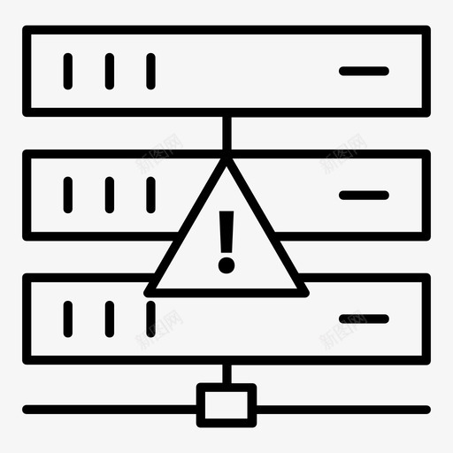 云网络错误服务器云计算图标svg_新图网 https://ixintu.com 云网 网络 错误 服务器 云计算 图标