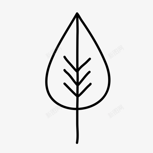 叶素描野营户外svg_新图网 https://ixintu.com 叶素描 素描 户外 休闲 野营 植物